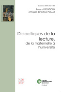 Didactiques de la lecture
