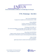 Enjeux n°87